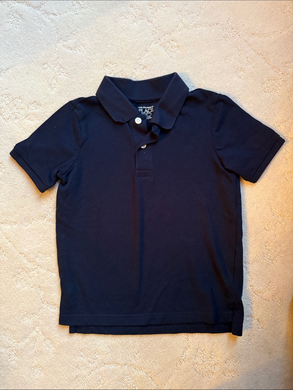 5T NWOT The Children's Place Boys Navy Polo Shirt w/2 buttons